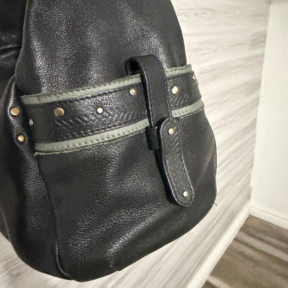 Hilary Radley Black Leather Hobo Bag - Picture 2 of 11